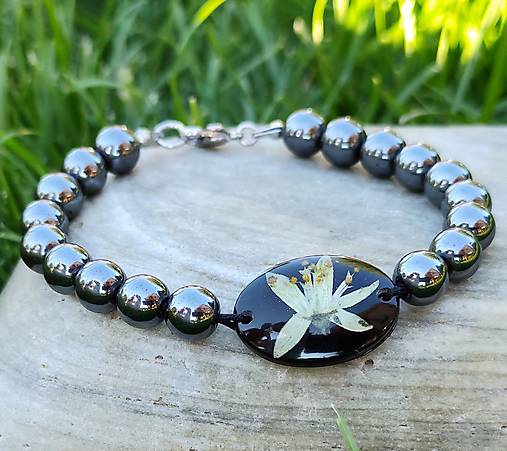 Náramky - Náramok Trojpuk a Hematit - voliteľné zapínanie - B0007 - 17777906_