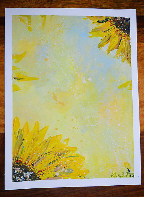 Obrazy - Slnečnice A4 - 17779515_