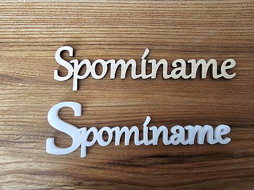 Dekorácie - Spomíname / biely plast 2mm- preglejka 3mm / - 17777999_