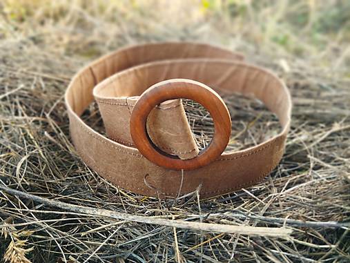 Opasky - Opasok z umývateľného kraftového papiera - 17777696_