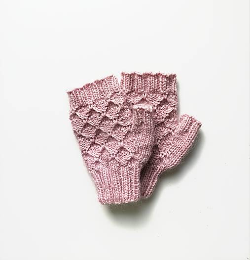 Rukavice - Rukavice s plastickým vzorom staroružové - 17782100_