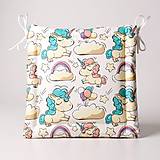  - Podsedák na školskú stoličku (Cukríkové jednorožce) - 17781863_