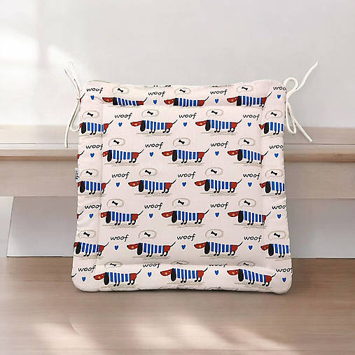 Úžitkový textil - Podsedák na školskú stoličku - veselé jazvečíky (Veselé jazvečíky) - 17781852_