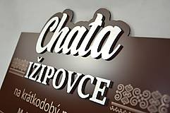 Tabuľky - Ľudová tabuľka s názvom chaty/penziónu/hotela s gravírom údajov - 17780852_