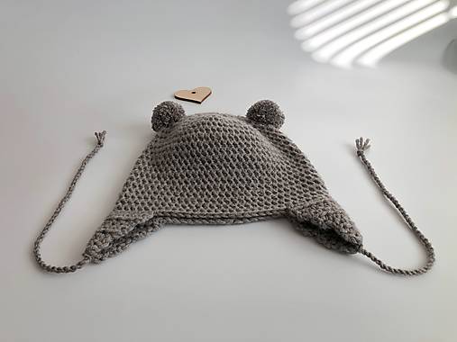 Detské čiapky - Merino čiapočka 4-8mesiacov - 17780269_