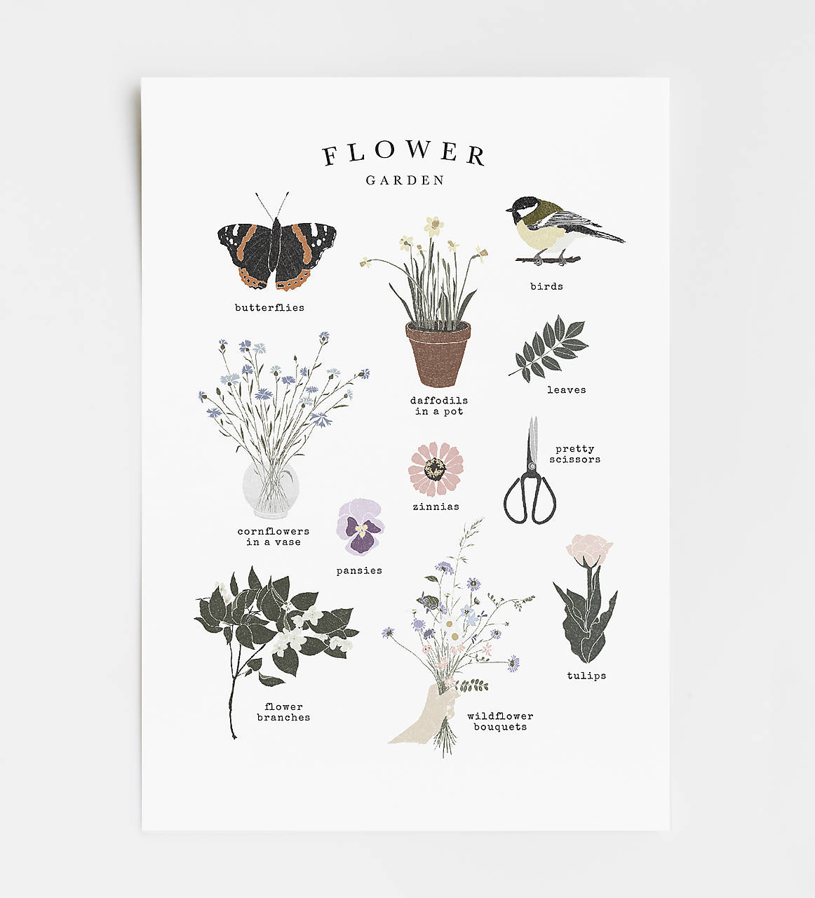 artprint // flower garden