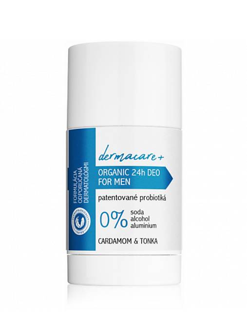 Soaphoria DERMACARE+ 24h MEN: Organický dezodorant s prebiotikami a probiotikami - Cardamom & Tonka