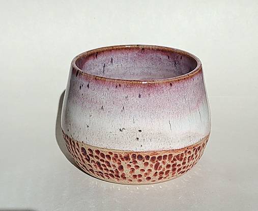 Nádoby - Keramická šálka ružová - 17781076_