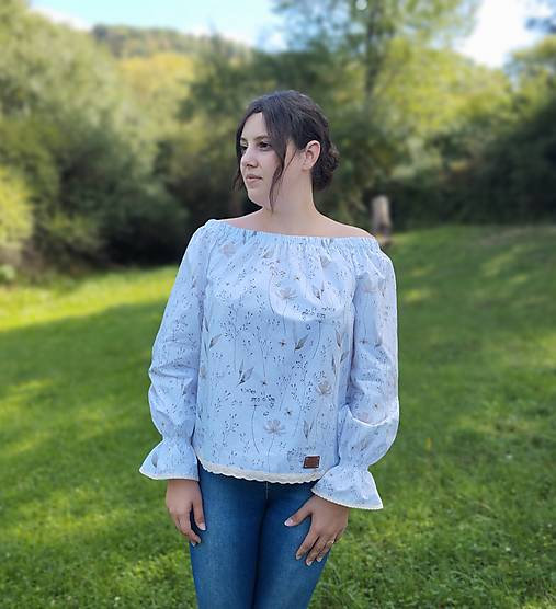 Blúzky a košele - Blúzka "lúka"  - 17782508_