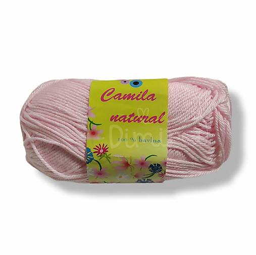 Galantéria - Camila Natural 100% bavlna 50 g (280 pudrovo ružová) - 17780109_