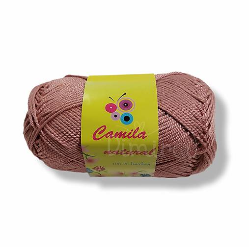 Galantéria - Camila Natural 100% bavlna 50 g (28 staroružová) - 17780110_