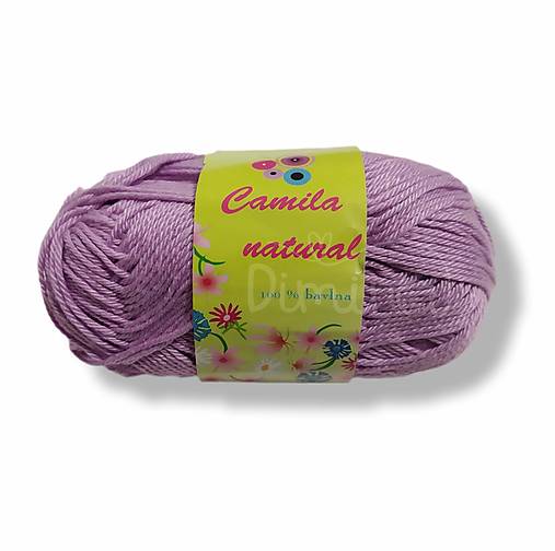 Galantéria - Camila Natural 100% bavlna 50 g (61 levanduľová) - 17780126_