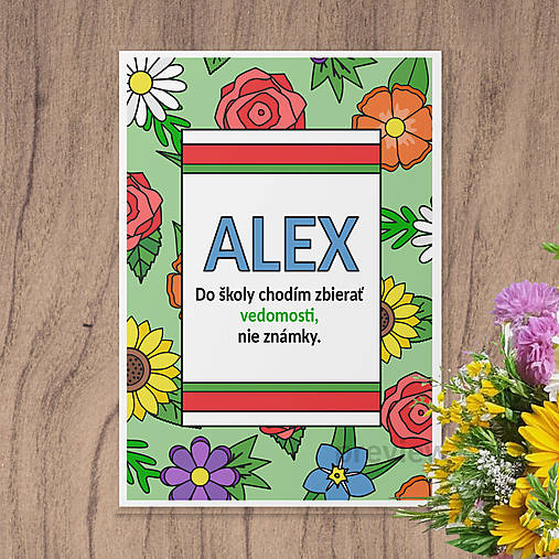 Hračky - Linajková podložka pre zberačov vedomostí Floral with leaves - 17781097_