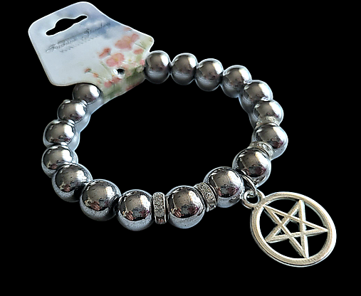 Náramky - Náramok Pentagram/Hematit - 17785039_
