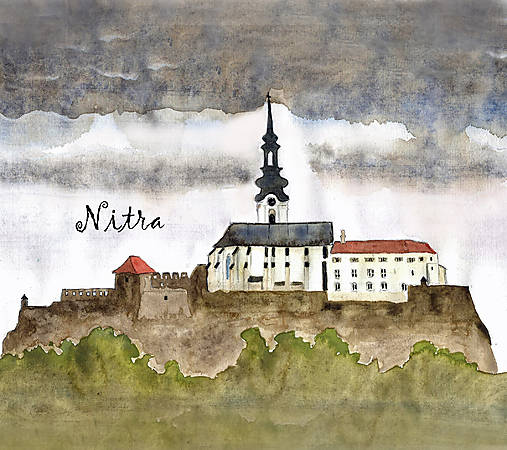 Úžitkový textil - Utierka na optiku 2 ks (Motív Nitra) - 17783383_