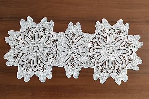 Úžitkový textil - Zobúdzanie motýĺov richelieu 76 x 36,5 cm - 17783211_