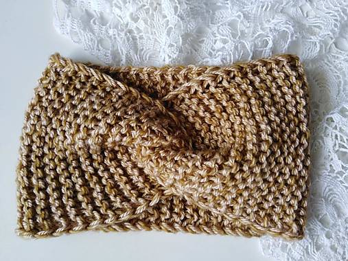 Čiapky, čelenky, klobúky - čELENka jeseň/zima - 17784378_