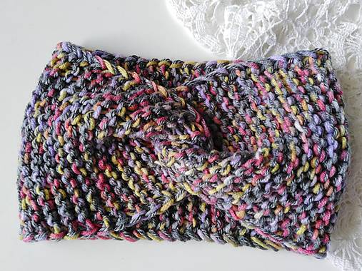 Čiapky, čelenky, klobúky - čELENka jeseň/zima - 17784408_