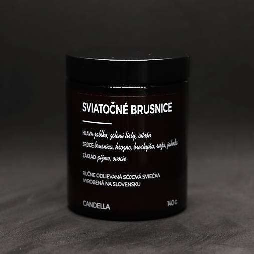 SVIATOČNÉ BRUSNICE sójová sviečka