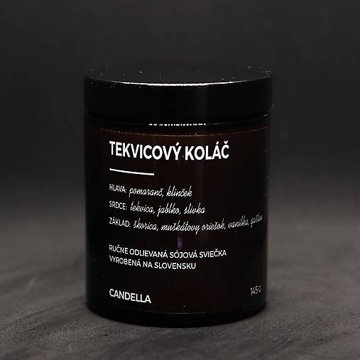 TEKVICOVÝ KOLÁČ sójová sviečka