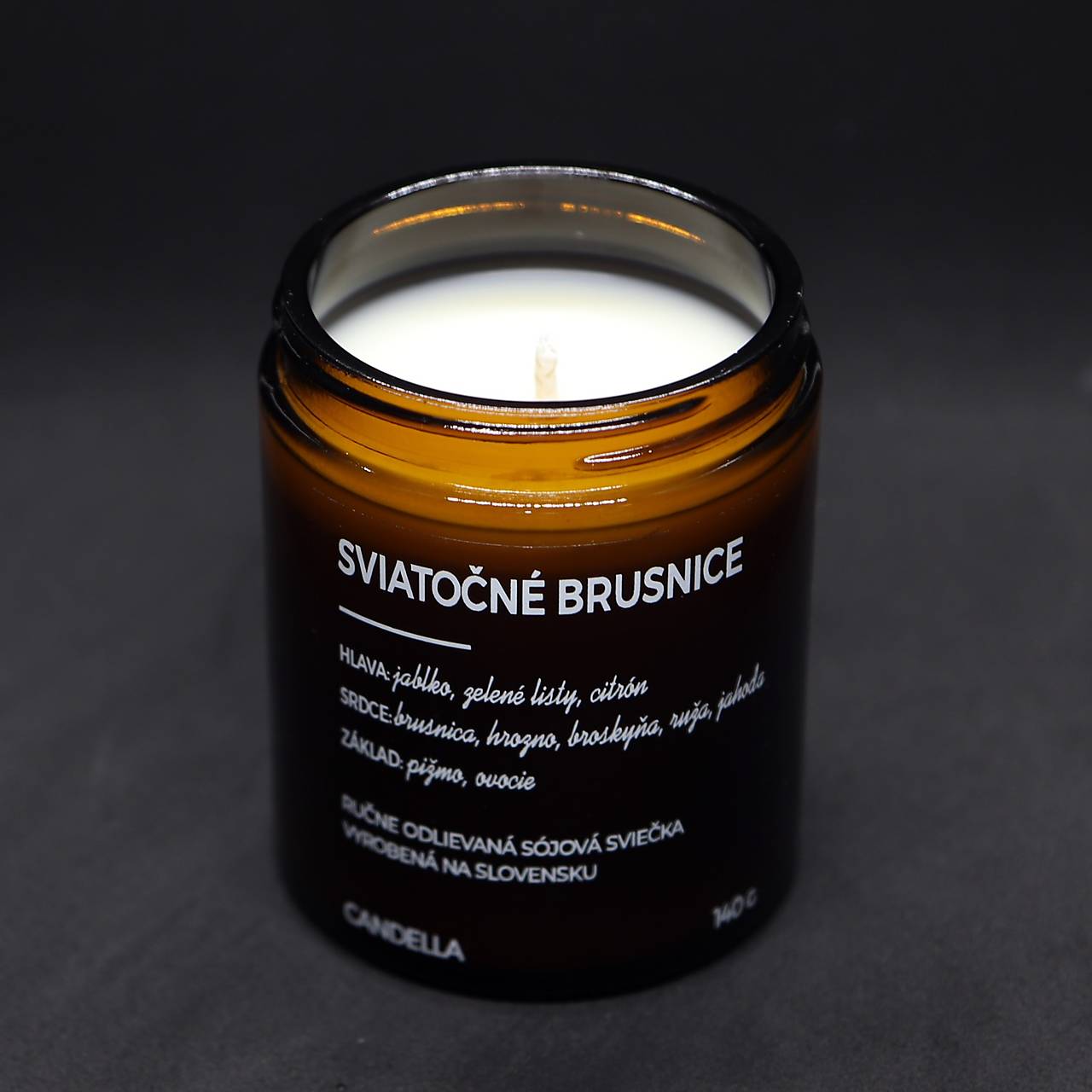 SVIATOČNÉ BRUSNICE sójová sviečka