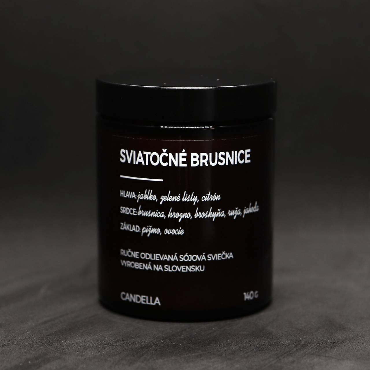 SVIATOČNÉ BRUSNICE sójová sviečka