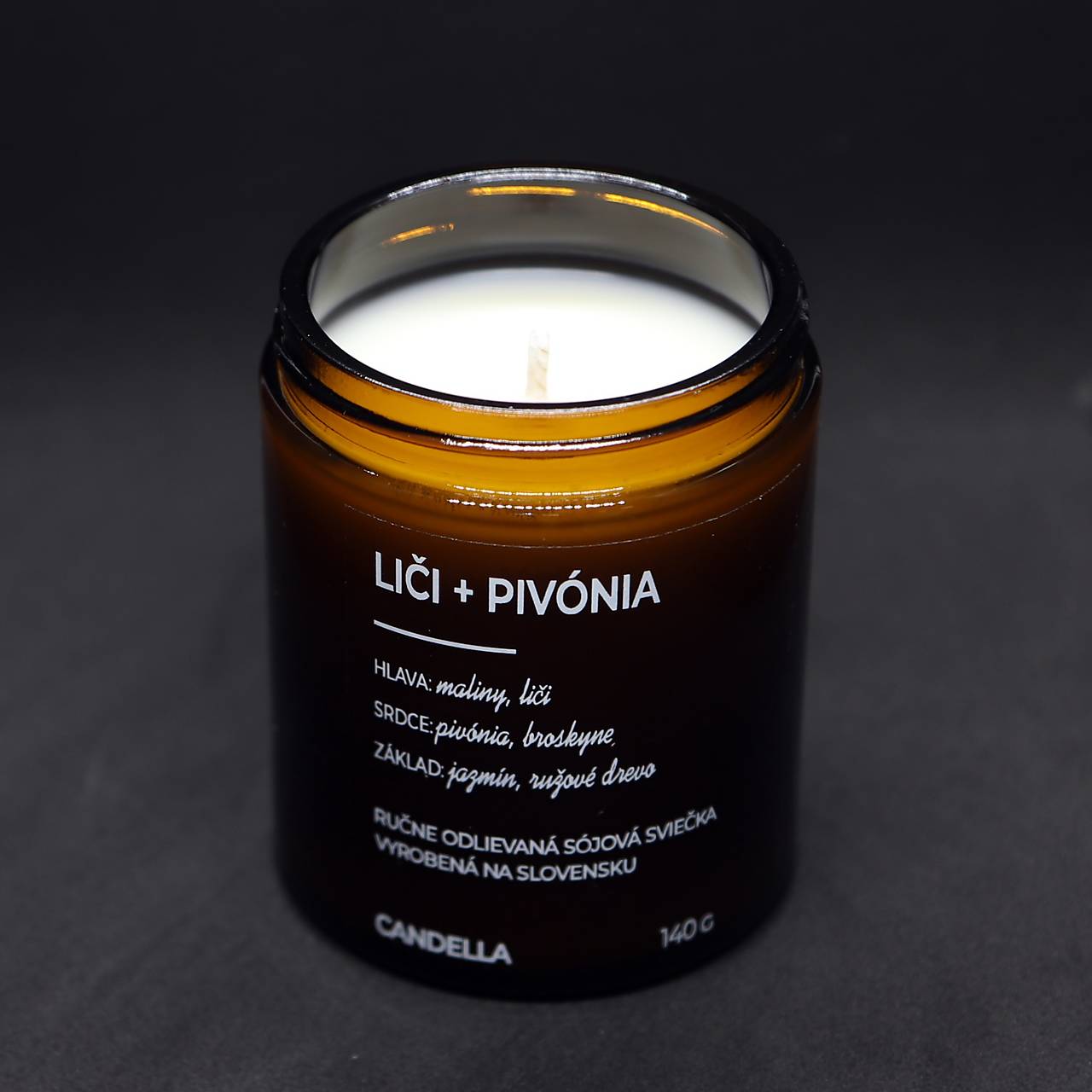 LIČI + PIVÓNIA sójová sviečka