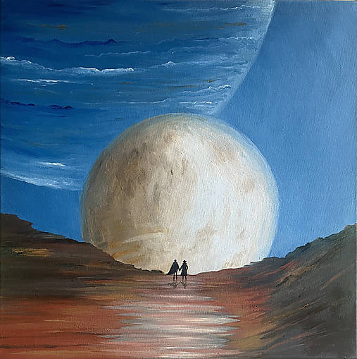 Obrazy - Iné svety, poetická maľba - 17783595_