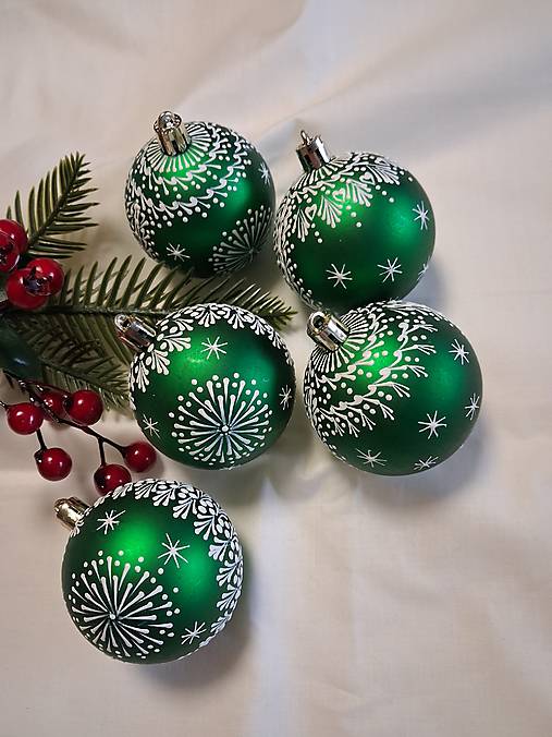 Dekorácie - Vianočné gule zdobené voskom 6 - 17784701_