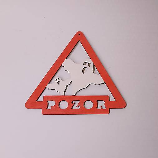 Dekorácie - Ozdoba na dvere Halloween duch - 17785270_