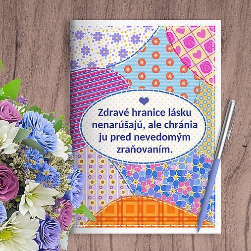 Papiernictvo - Floral sewing zápisník hranice (with petals) (kvetový aj farebný mix) - 17783661_