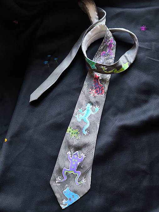 Pánske doplnky - Kravata Frogs - 17785647_