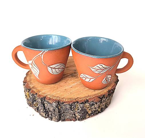 Nádoby -  šálka na espresso - Poetická jeseň - 17786844_