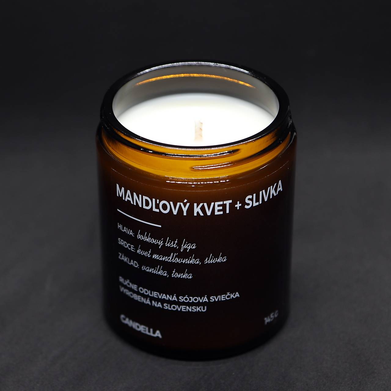 MANDĽOVÝ KVET + SLIVKA sójová sviečka