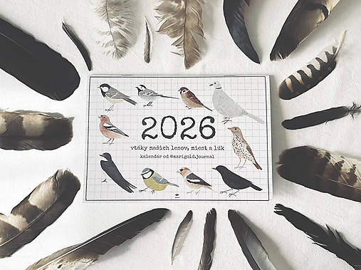 nástenný kalendár 2026 // VTÁKY