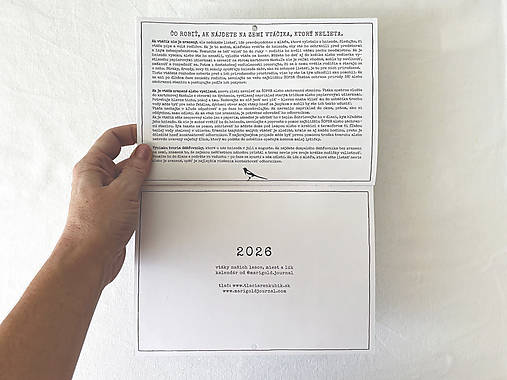 nástenný kalendár 2026 // VTÁKY