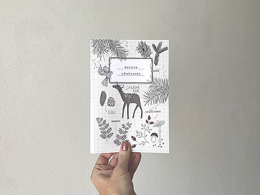 denník vďačnosti // lesný