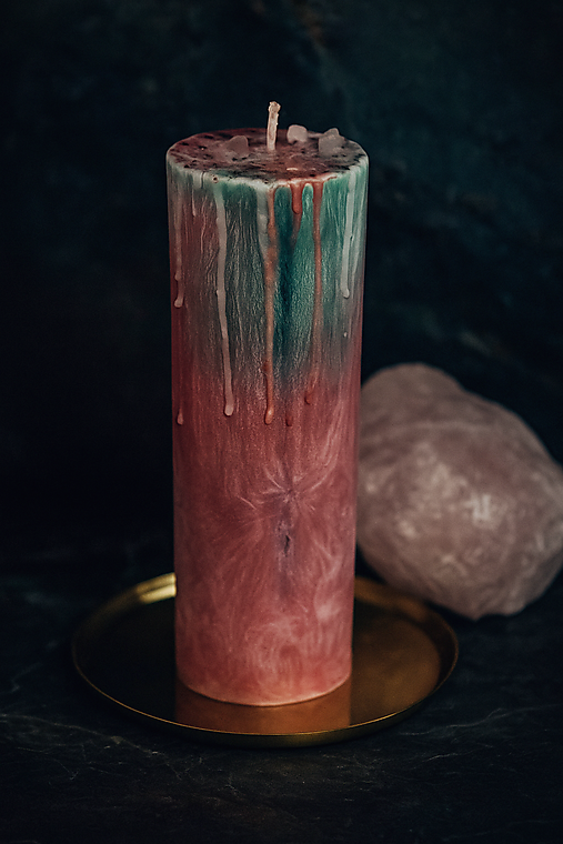 Sviečky - Rituálna sviečka Partner duše - Partner duše – sviečka lásky a vzťahov - 17786898_