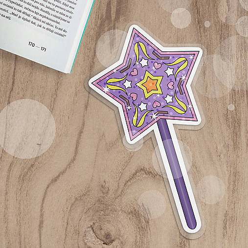 Papiernictvo - Záložka do knihy čarovná palička - 17787854_