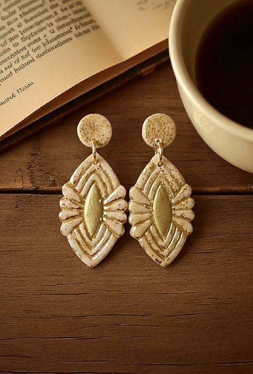 Náušnice - Napichovacie náušnice s ornamentami, chirurgická oceľ - 17786690_