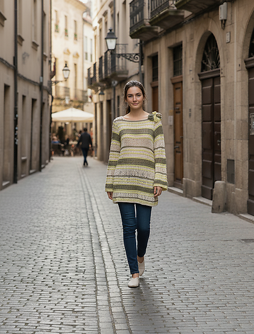 Blúzky a košele - Letná ľanovo-bavlnená tunika - 17789485_