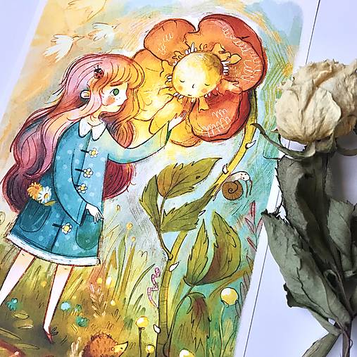 Kresby - Čarovná lúka- print  - 17788676_