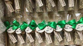 Darčeky pre svadobčanov - Sypaný bylinkový čaj s malinami a rakytníkom (veľké) - 17788155_