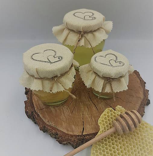 Darčeky pre svadobčanov - Darčekové balenie medu - 17789137_