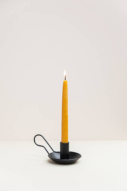 Sviečky - Vysoká sviečka z včelieho vosku - 17789175_