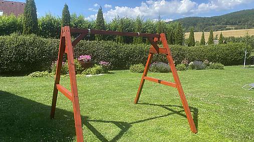 Hračky - RÁM NA HOJDAČKU  s náterom  KVH - 17788149_