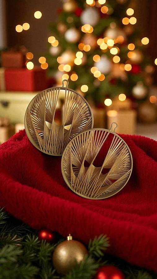 Dekorácie - Zaujímavé netypické ozdoby na stromček (možný výber farby) vianočne ozdoby 2ks  (sada)  (Biela) - 17790334_