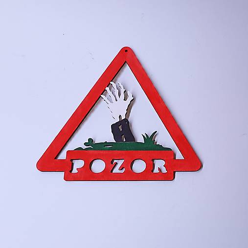 Dekorácie - Ozdoba na dvere zombie ruka - 17790178_