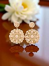 Náušnice - Napichovacie náušnice s ornamentami, chirurgická oceľ - 17788434_