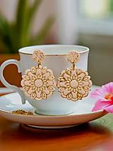 Náušnice - Napichovacie náušnice s ornamentami, chirurgická oceľ - 17788435_